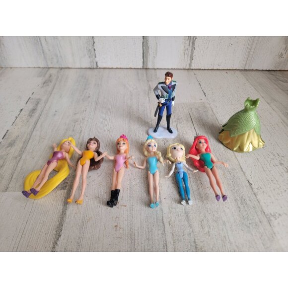 Disney variety princess elsa Ariel rapunzel toy figure set prince - Picture 1 of 6
